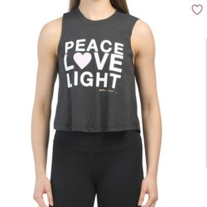 Spiritual Gangster Peace Love Light Tank NWT Sz M